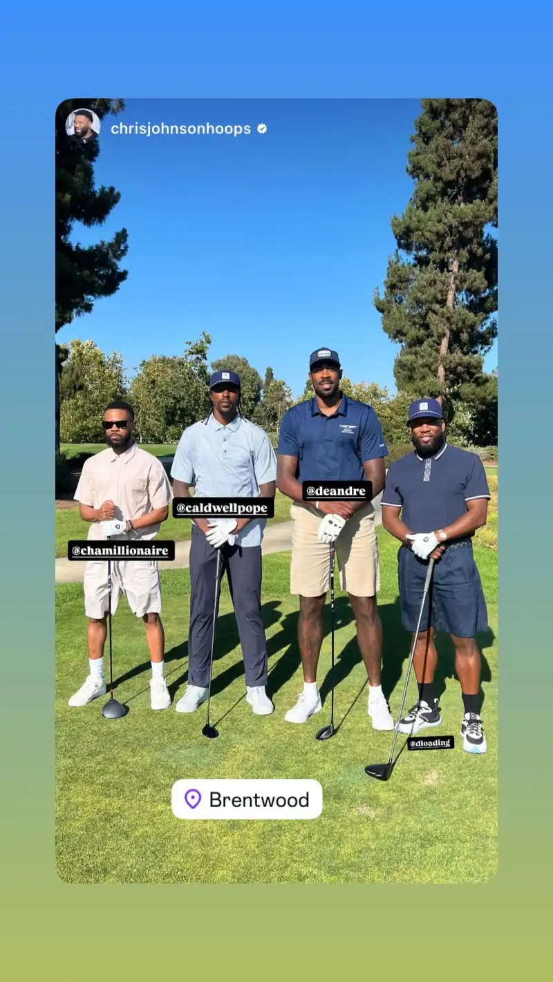 HTH SPORTS中国-高端运动！波普ins转发与小乔丹等人打高尔夫球的合影